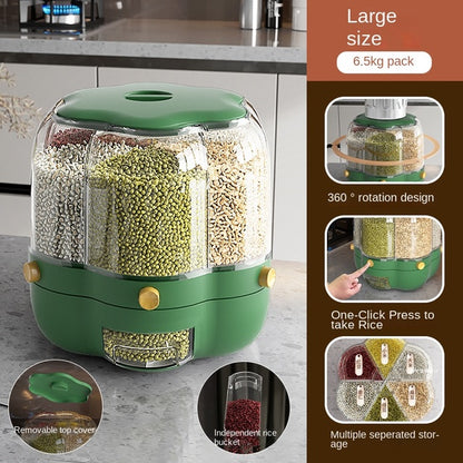 Otto Kitchen Rotatable Storage Jar