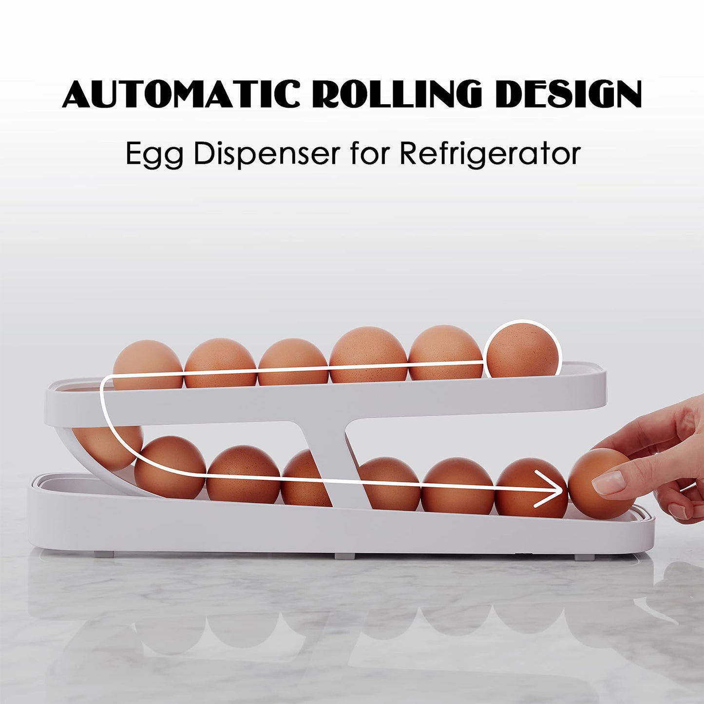 Otto Kitchen Auto Scroll Egg Rack Holder