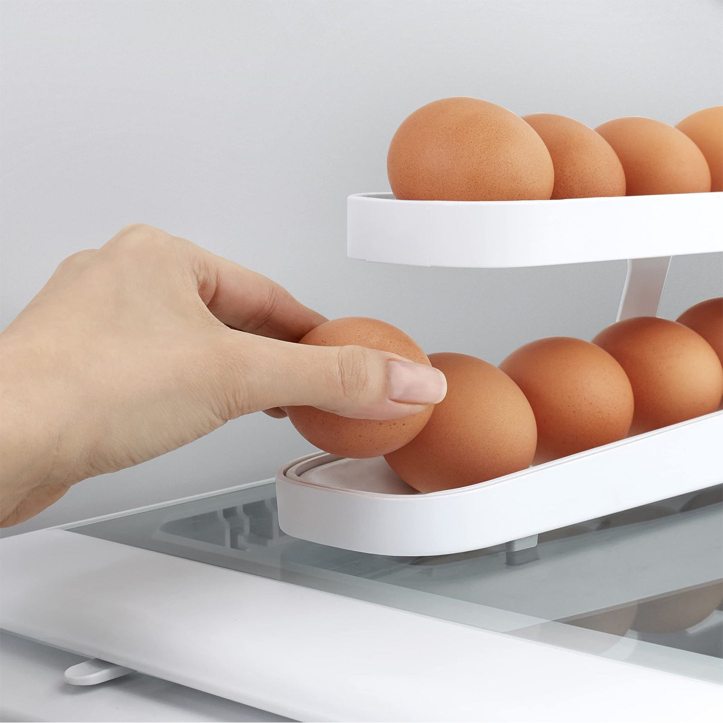 Otto Kitchen Auto Scroll Egg Rack Holder